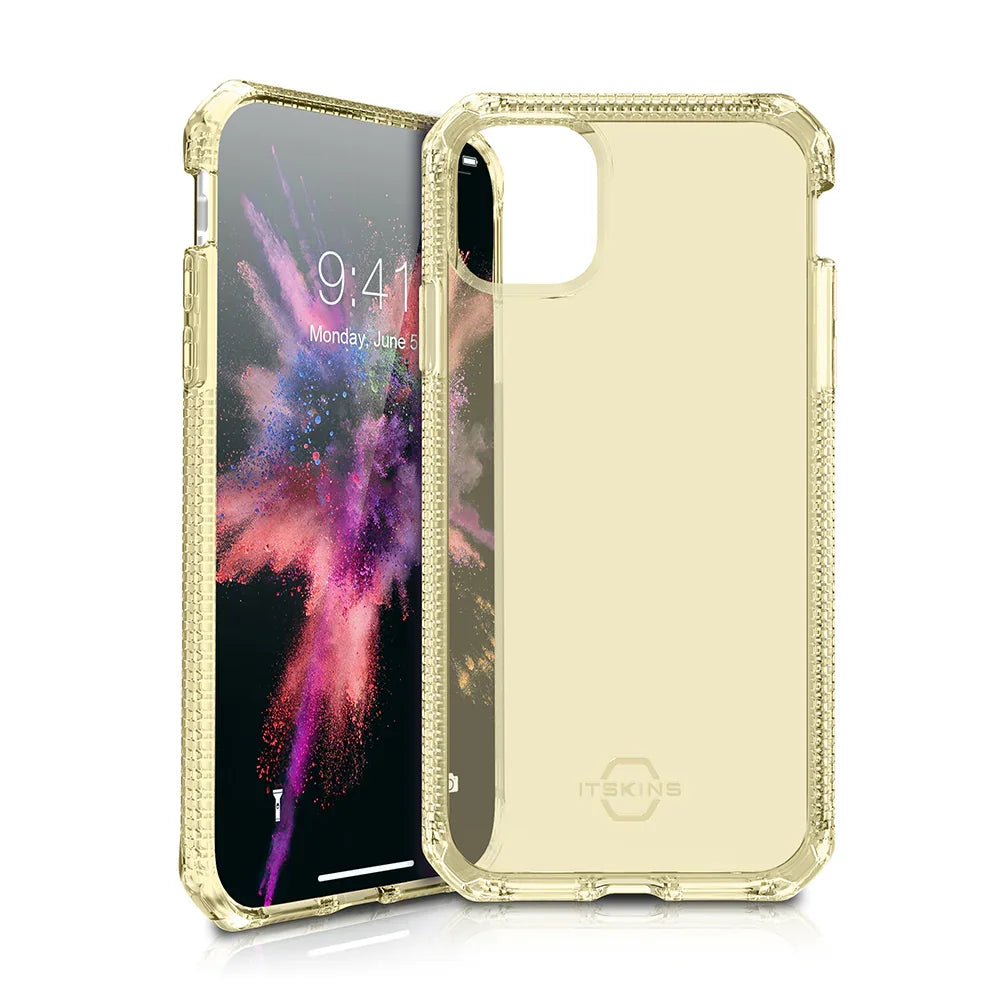 Itskins Spectrum Clear iPhone 11 Pro Max Case - Light Yellow - Tashqila Itskins Spectrum Clear iPhone 11 Pro Max Case - Light Yellow - Tashqila